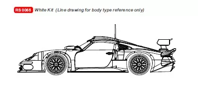RS0065  Porsche 911  GT1 1:32 scale White Kit